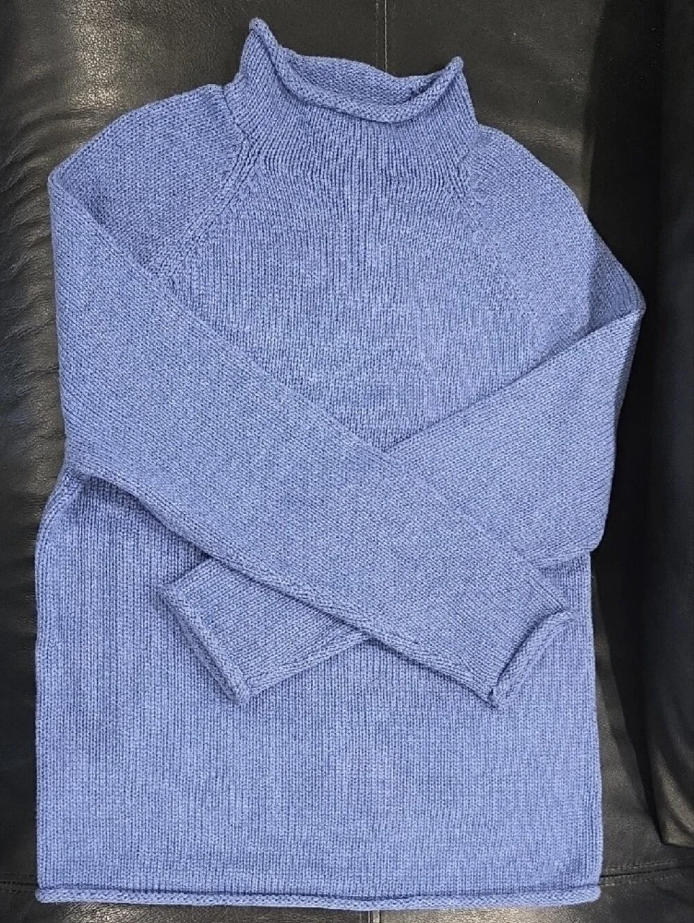 J. Crew Men’s Blue Mock Neck Knit Sweater